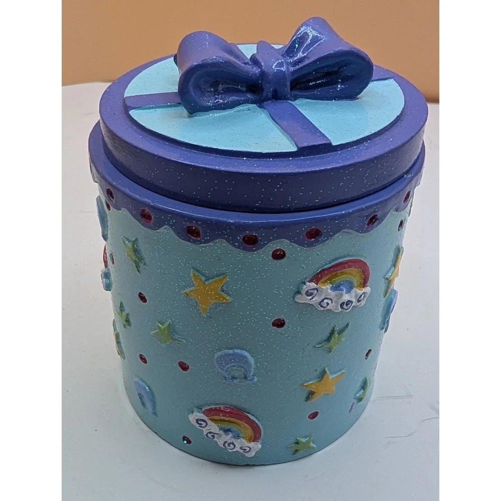 Vintage Claire's #2 Trinket Jewelry Box Make Your Own Luck 2004 VTG